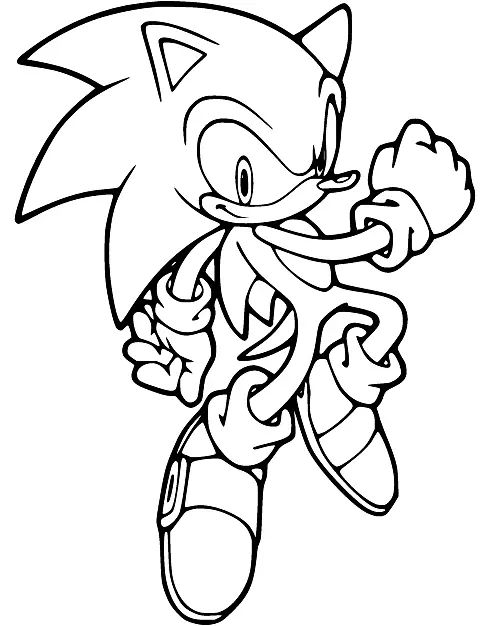 Çocuklar İçin Sonic Boyama Sayfaları 