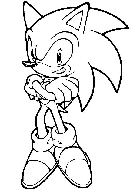 Çocuklar İçin Sonic Boyama Sayfaları 