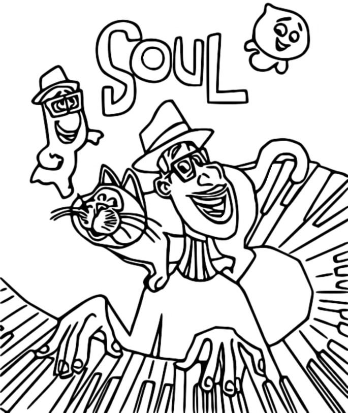 Çocuklar İçin Soul Boyama Sayfaları 