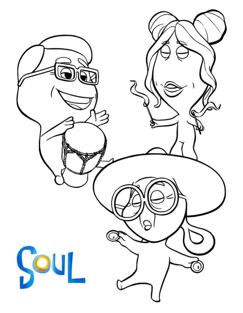 Çocuklar İçin Soul Boyama Sayfaları 