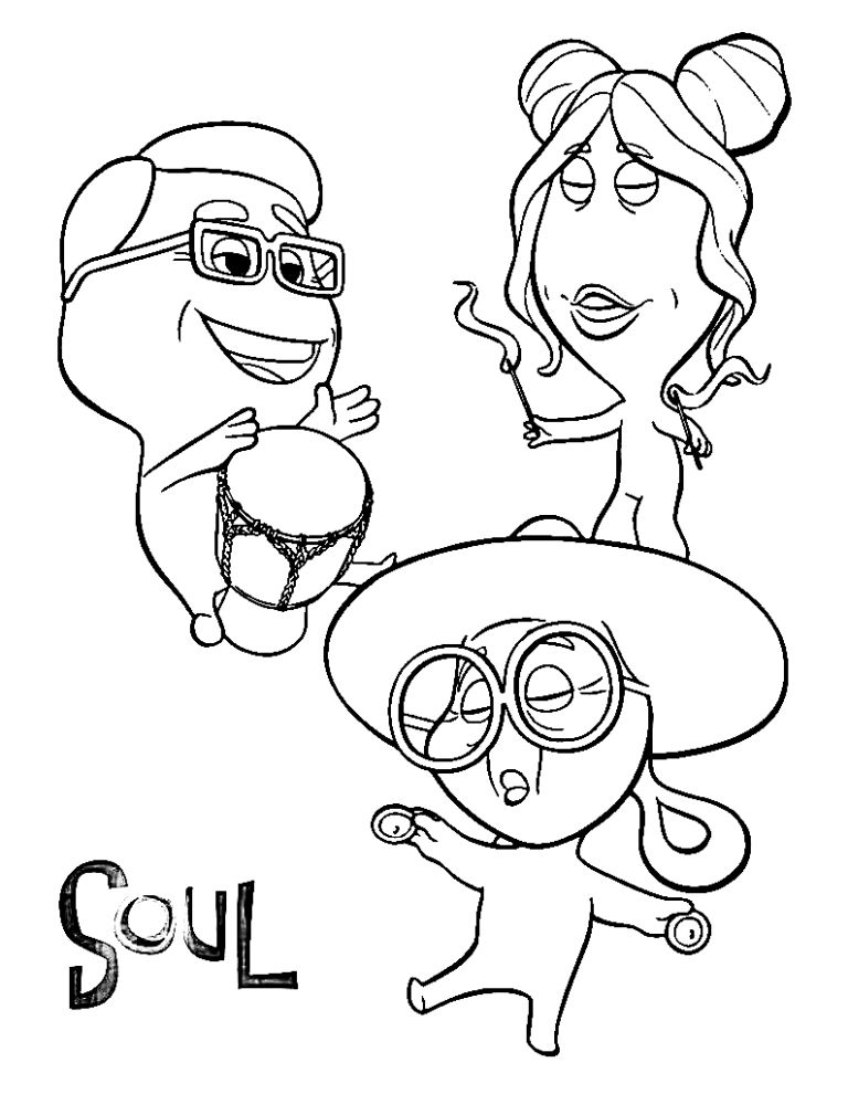 Çocuklar İçin Soul Boyama Sayfaları 