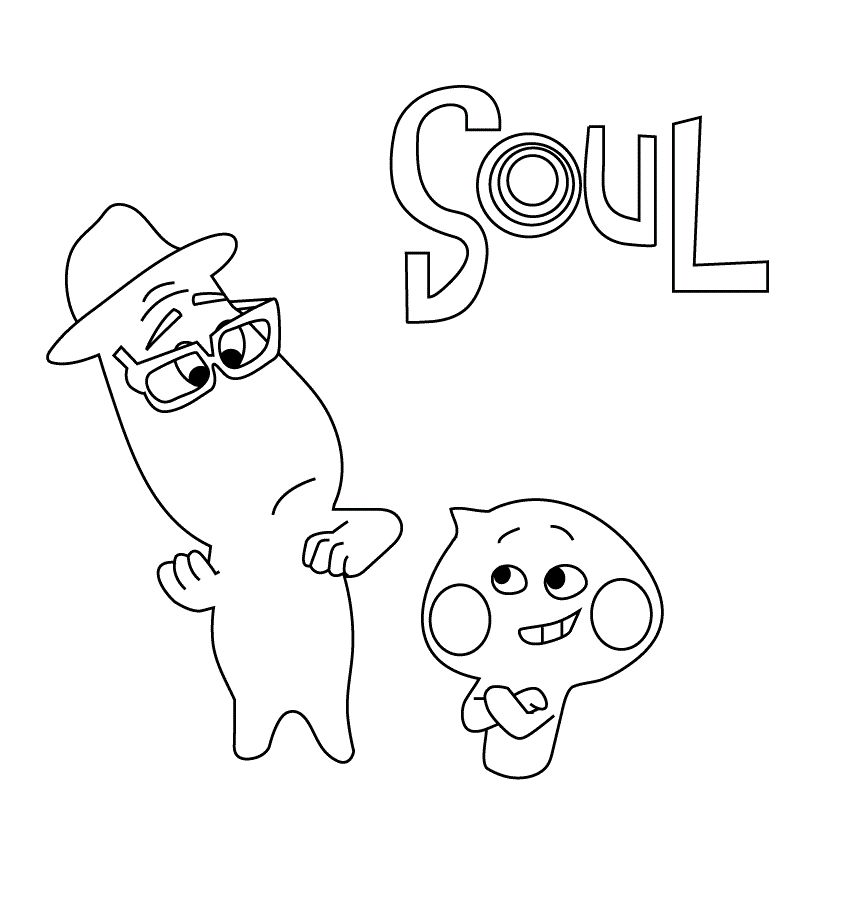 Çocuklar İçin Soul Boyama Sayfaları 