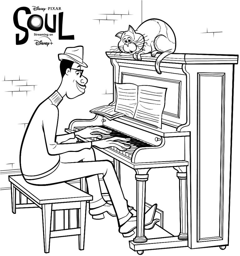 Çocuklar İçin Soul Boyama Sayfaları 