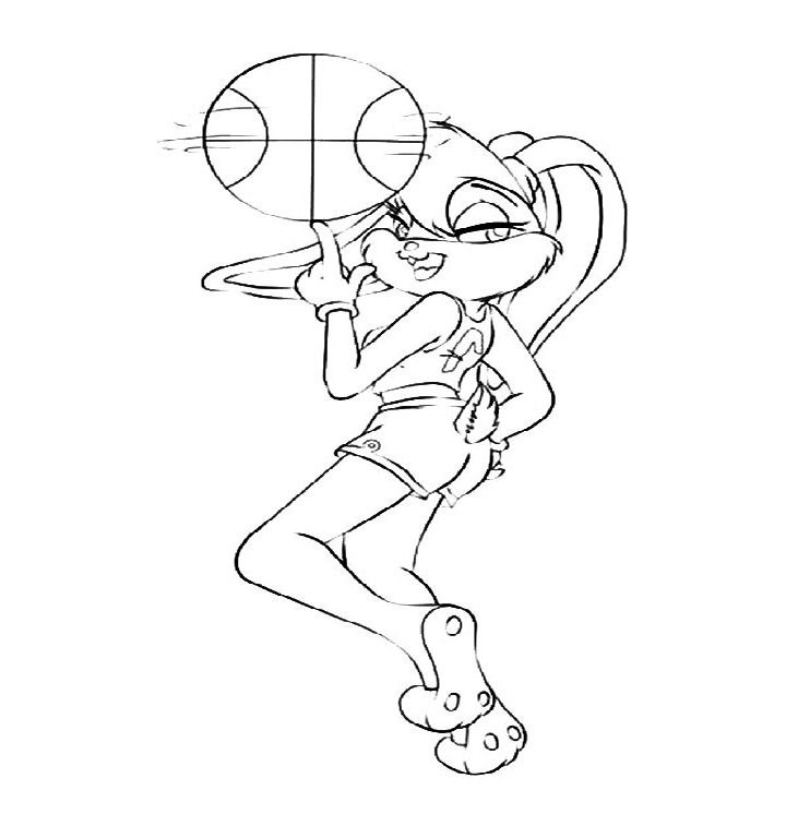 Çocuklar İçin Space Jam Boyama Sayfaları 