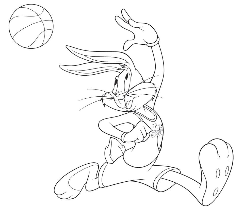 Çocuklar İçin Space Jam Boyama Sayfaları 