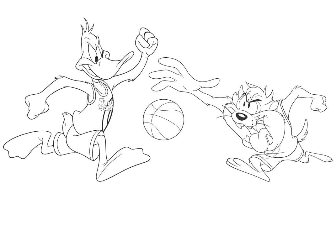 Çocuklar İçin Space Jam Boyama Sayfaları 