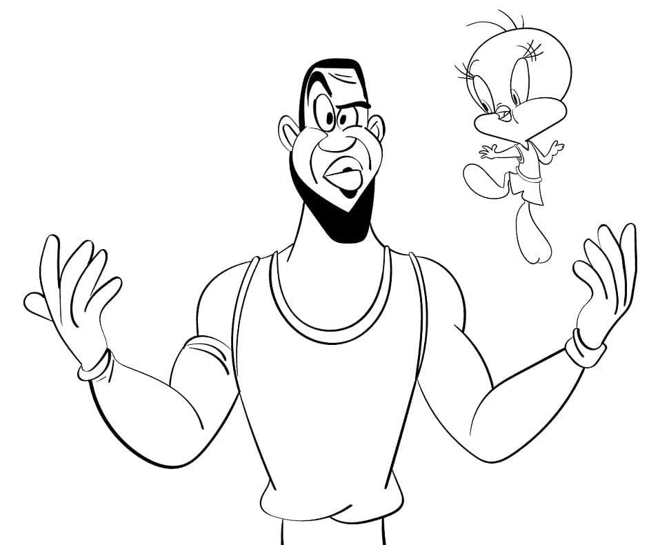 Çocuklar İçin Space Jam Boyama Sayfaları 
