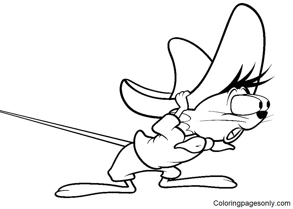 Çocuklar İçin Speedy Gonzales Boyama Sayfaları 