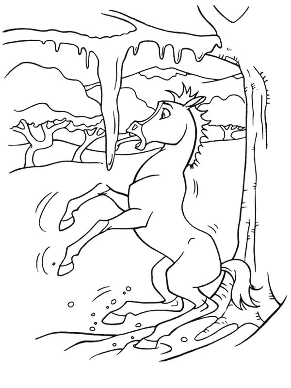 Çocuklar İçin Spirit Riding Boyama Sayfaları 