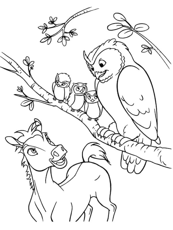 Çocuklar İçin Spirit Riding Boyama Sayfaları 