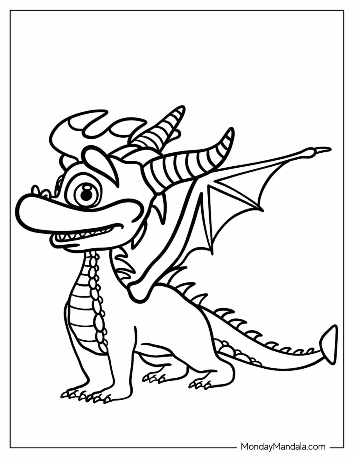 Çocuklar İçin Spyro Boyama Sayfaları 