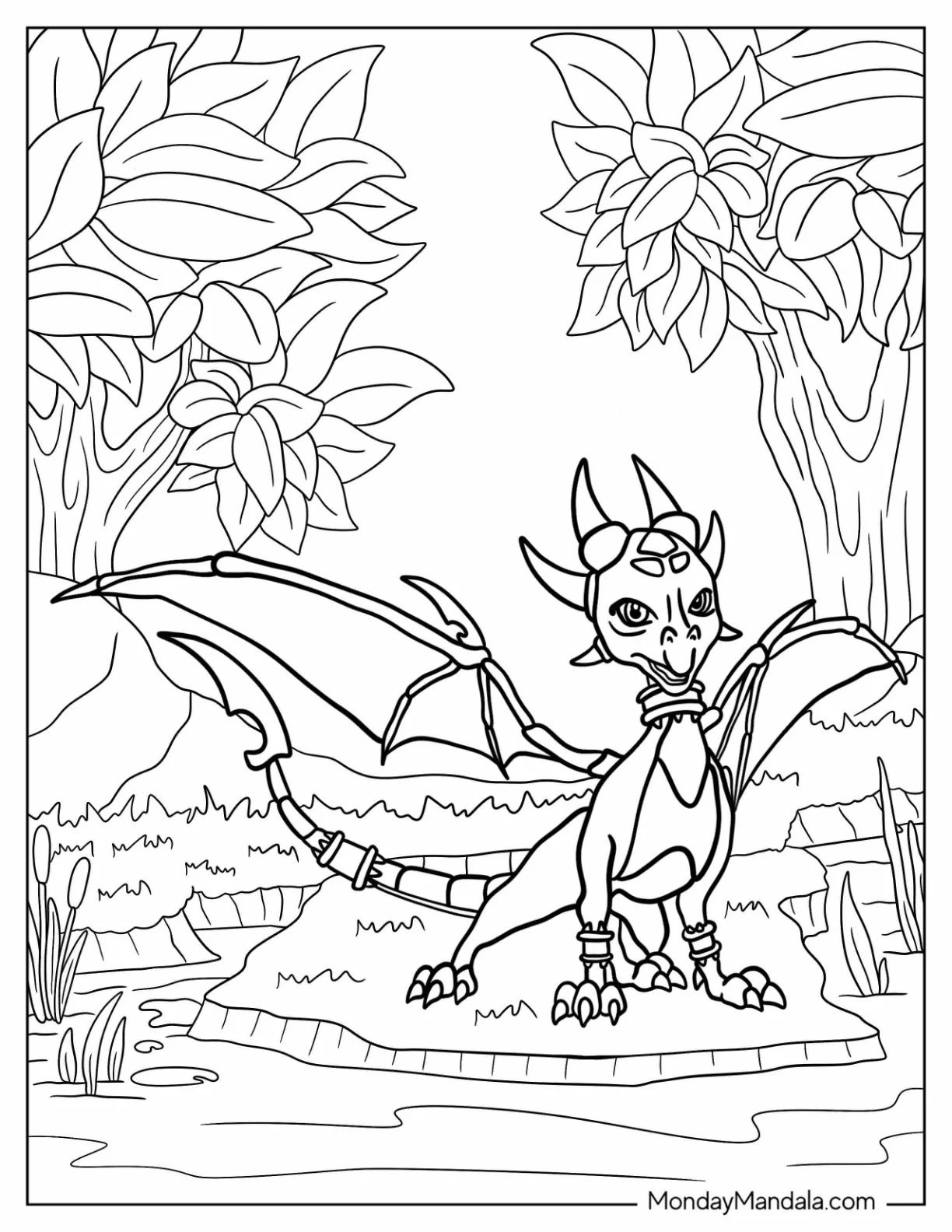 Çocuklar İçin Spyro Boyama Sayfaları 