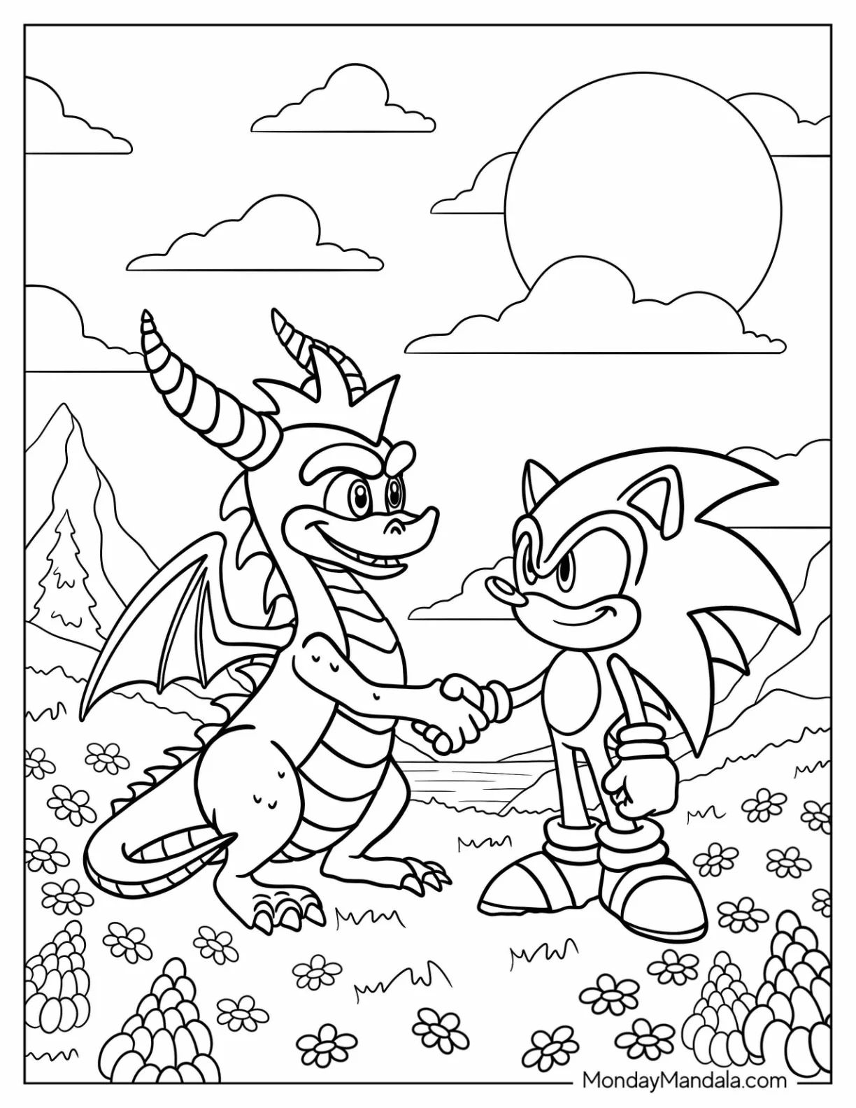 Çocuklar İçin Spyro Boyama Sayfaları 