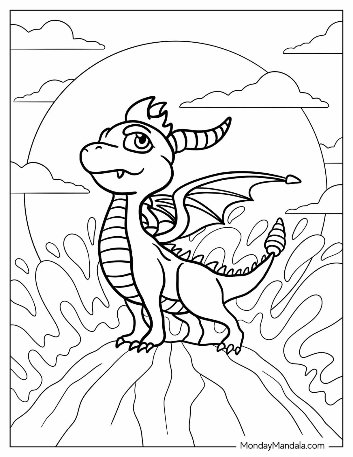 Çocuklar İçin Spyro Boyama Sayfaları 