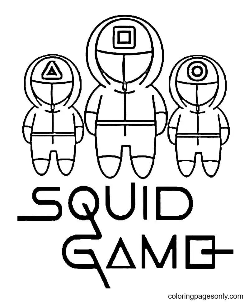 Çocuklar İçin squid-game-1 Boyama Sayfaları 