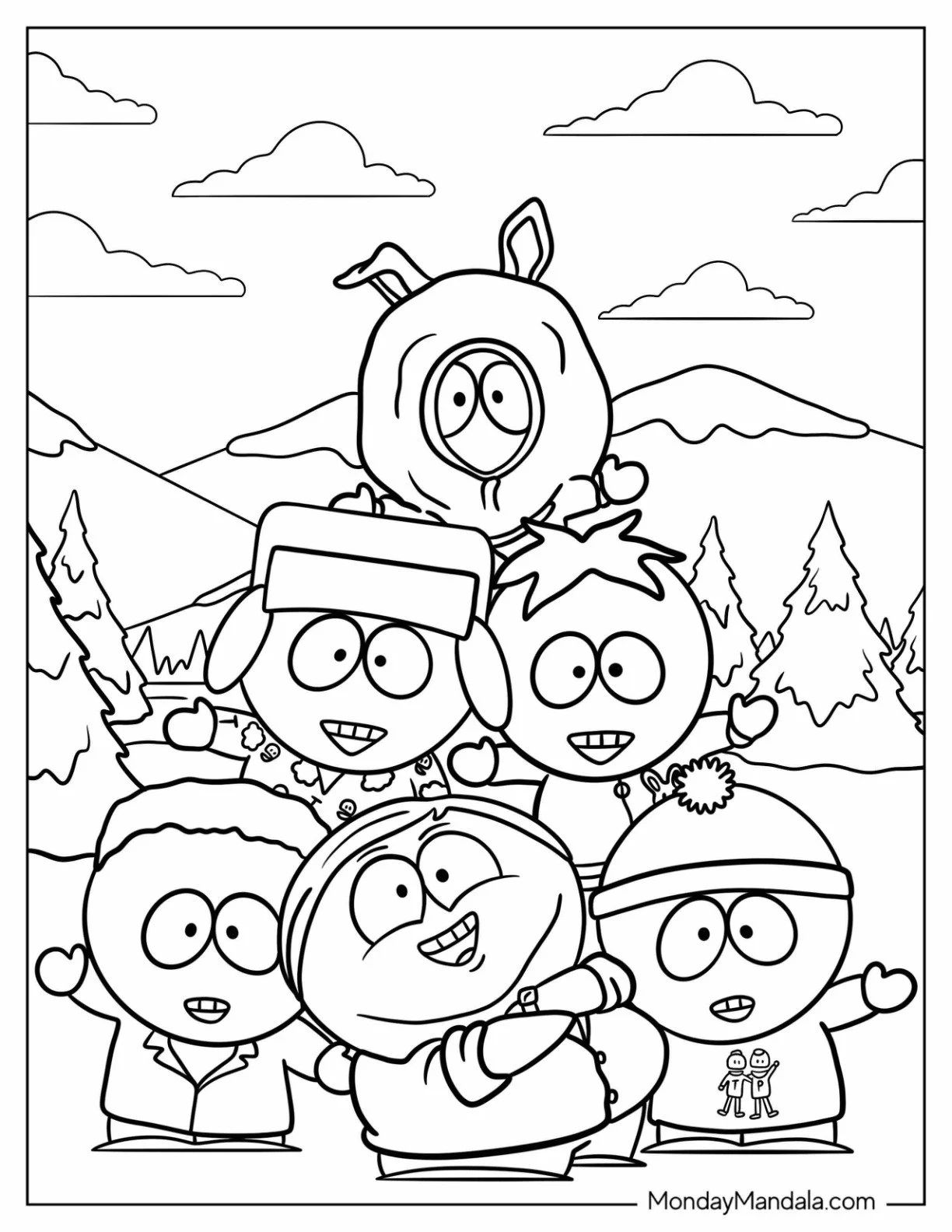 Çocuklar İçin Stan Marsh Boyama Sayfaları 