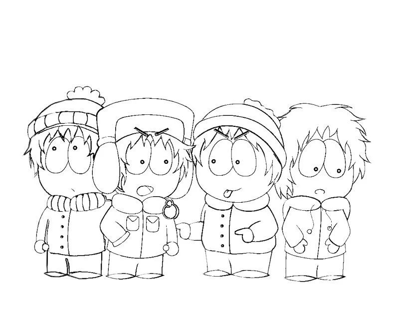 Çocuklar İçin Stan Marsh Boyama Sayfaları 