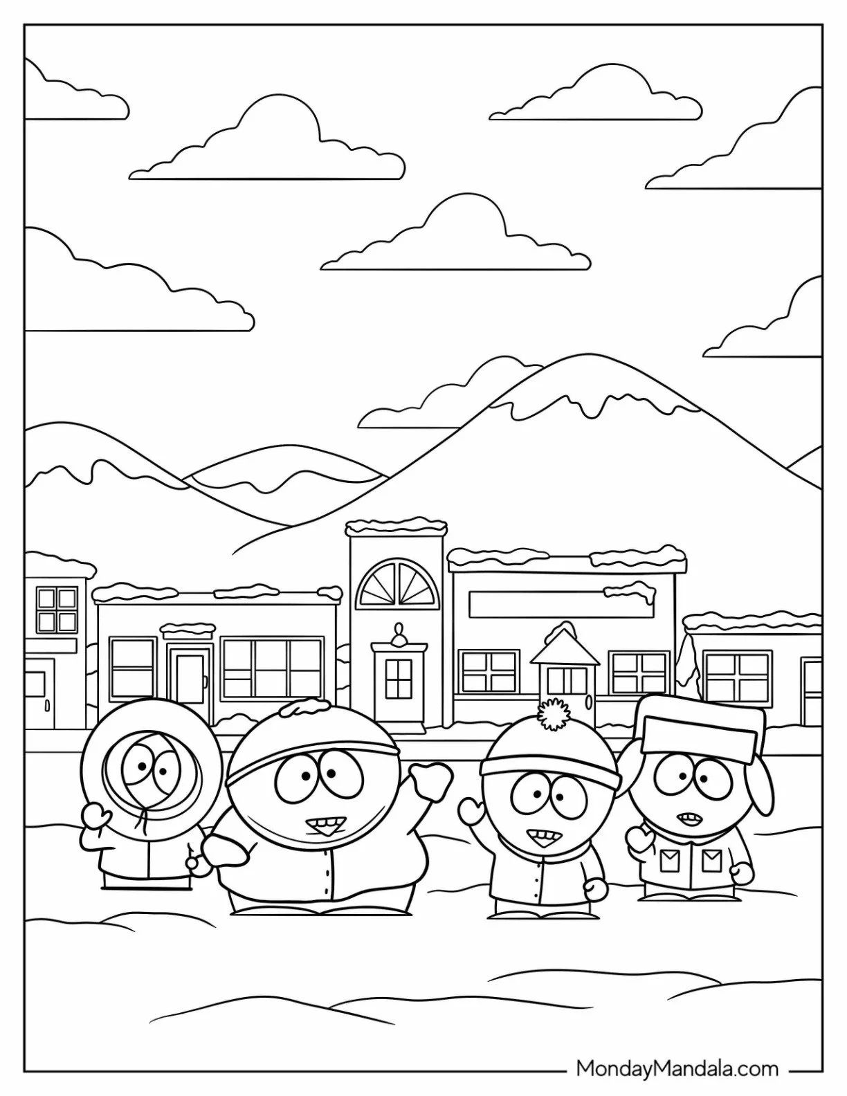 Çocuklar İçin Stan Marsh Boyama Sayfaları 
