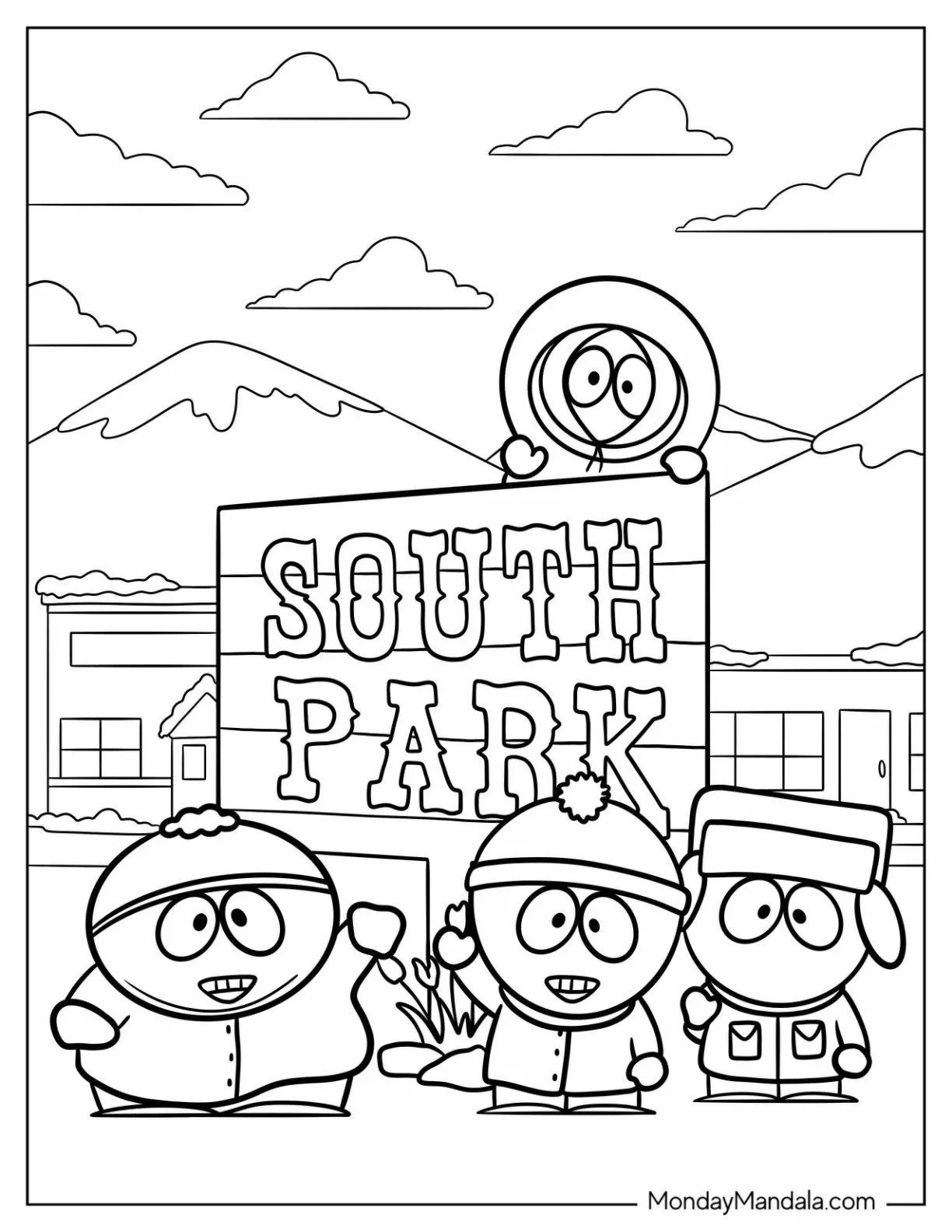 Çocuklar İçin Stan Marsh Boyama Sayfaları 