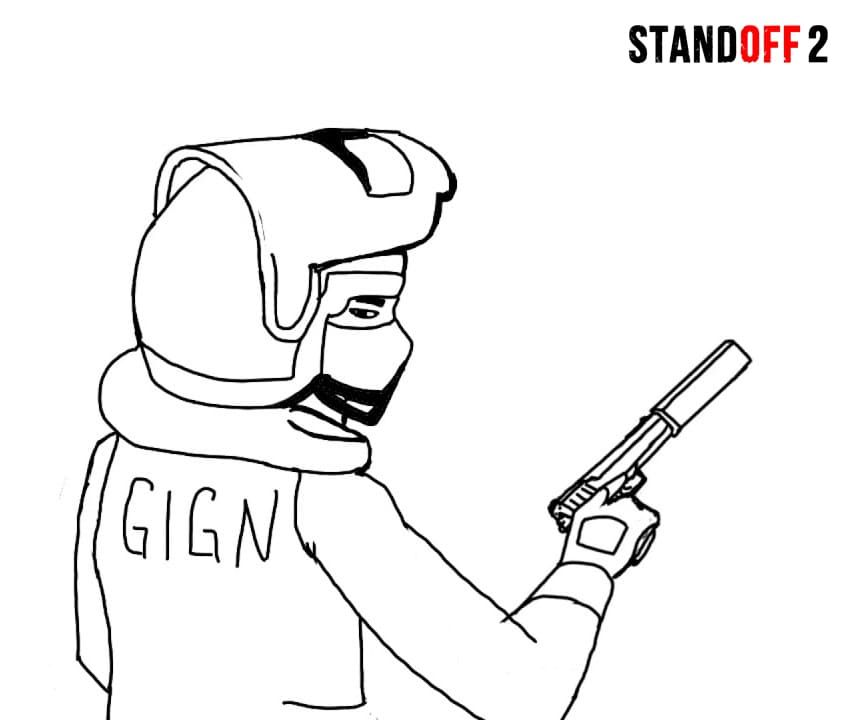 Çocuklar İçin Standoff Boyama Sayfaları 