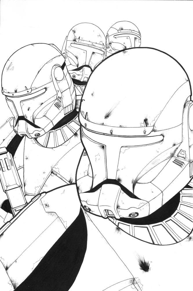 Çocuklar İçin Star Wars Boyama Sayfaları 