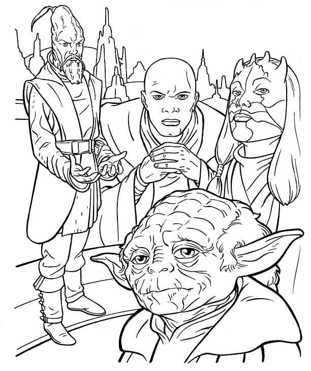 Çocuklar İçin Star Wars Boyama Sayfaları 