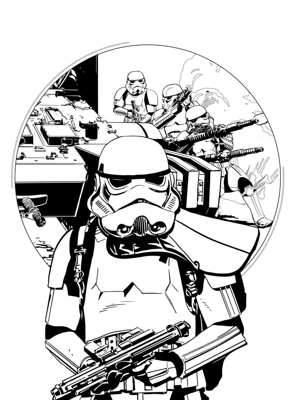 Çocuklar İçin Star Wars Boyama Sayfaları 
