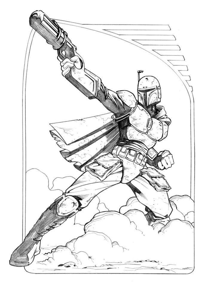 Çocuklar İçin Star Wars Boyama Sayfaları 