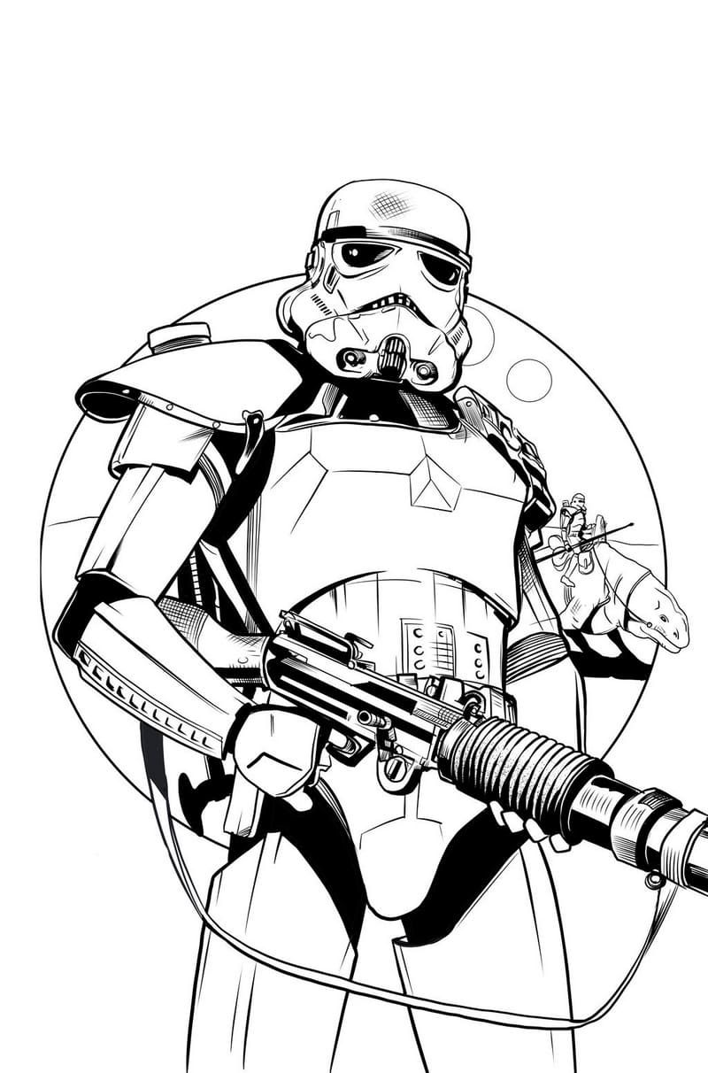 Çocuklar İçin Star Wars Boyama Sayfaları 
