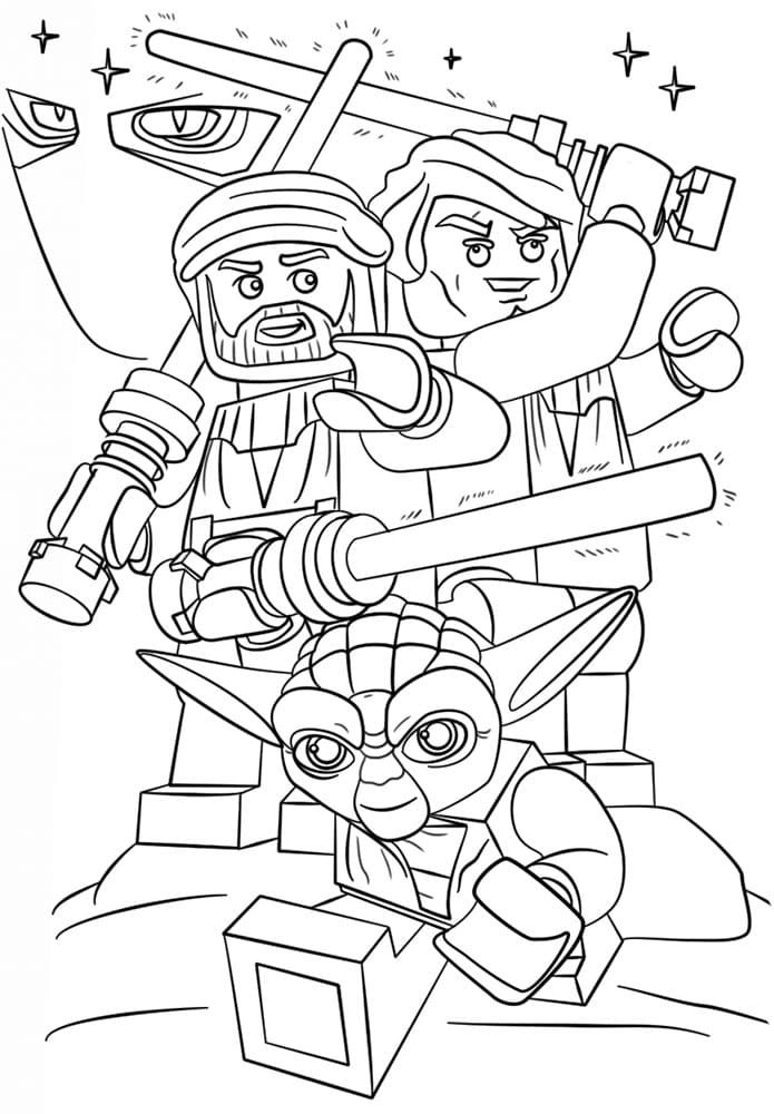 Çocuklar İçin Star Wars Boyama Sayfaları 