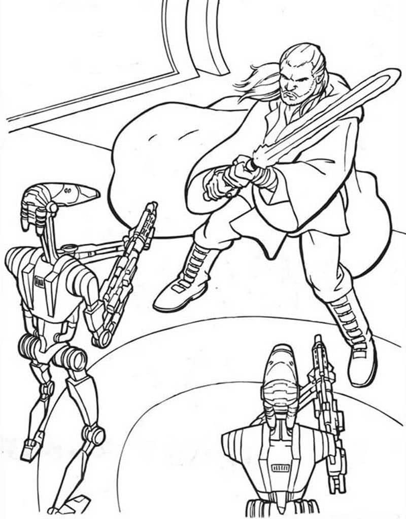 Çocuklar İçin Star Wars Boyama Sayfaları 