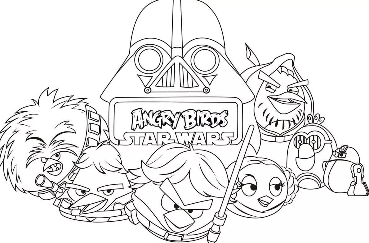 Çocuklar İçin Star Wars Boyama Sayfaları 