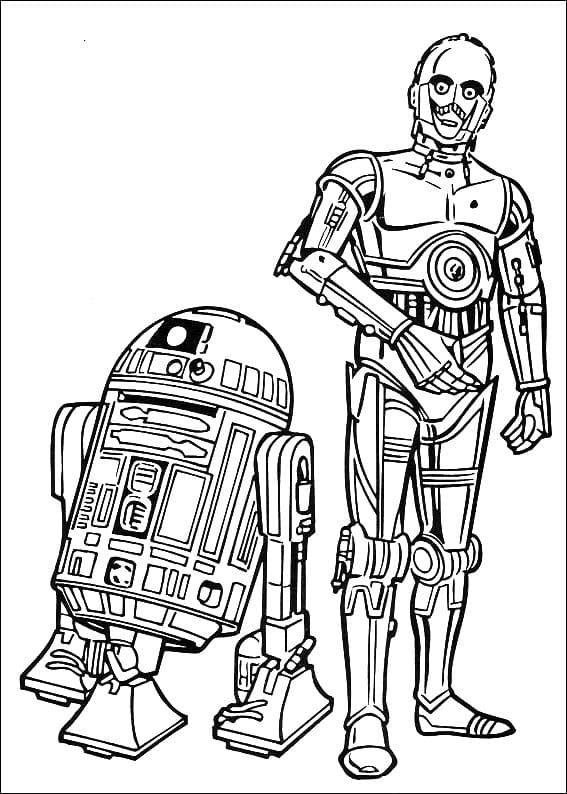 Çocuklar İçin Star Wars Boyama Sayfaları 