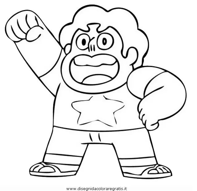Çocuklar İçin Steven Universe Boyama Sayfaları 
