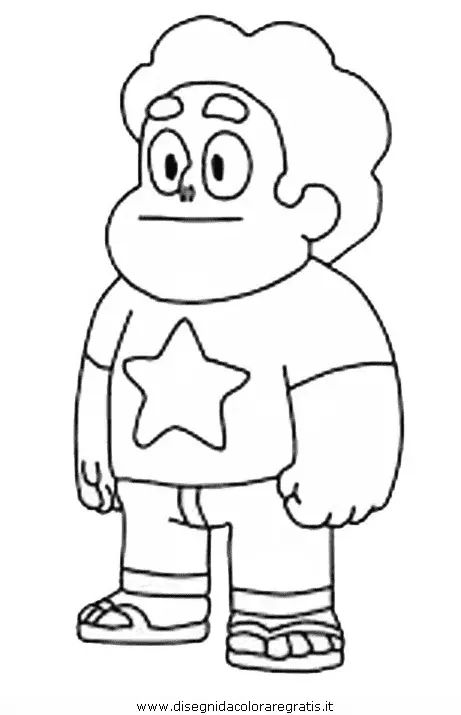 Çocuklar İçin Steven Universe Boyama Sayfaları 