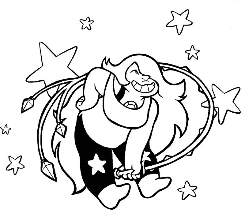 Çocuklar İçin Steven Universe Boyama Sayfaları 