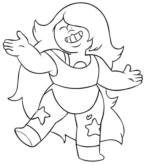 Çocuklar İçin Steven Universe Boyama Sayfaları 