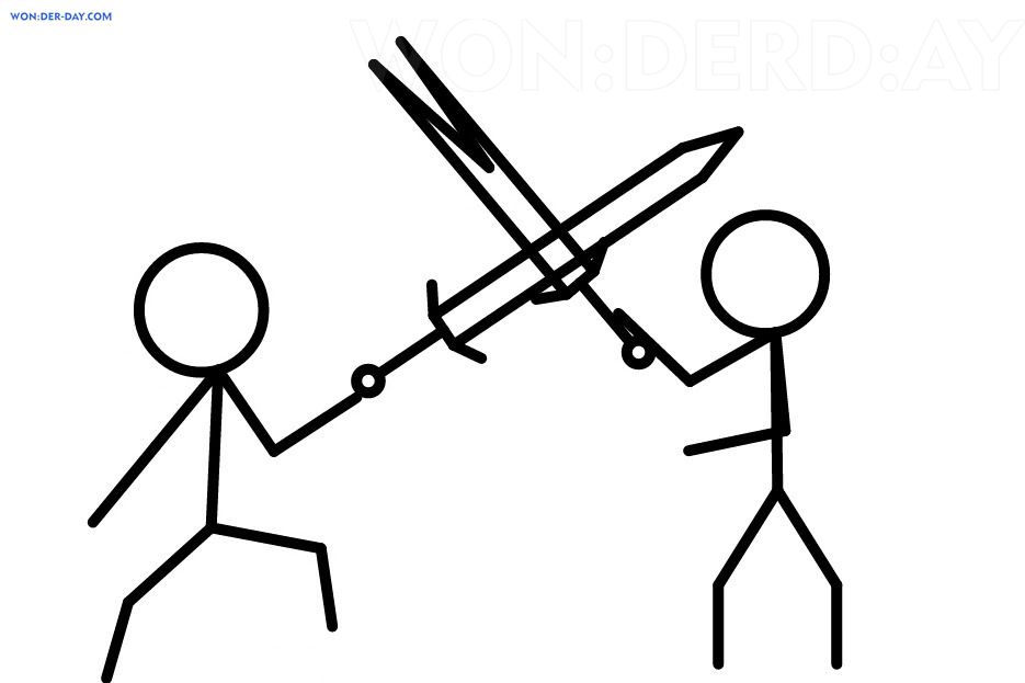 Çocuklar İçin Stickman Boyama Sayfaları 