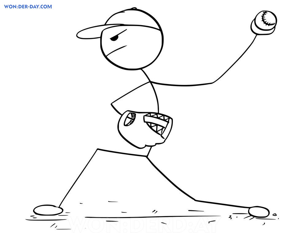 Çocuklar İçin Stickman Boyama Sayfaları 