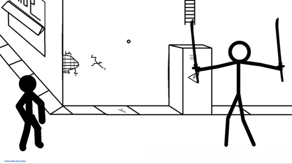 Çocuklar İçin Stickman Boyama Sayfaları 
