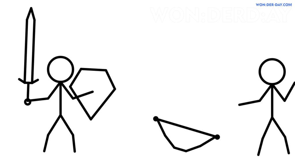 Çocuklar İçin Stickman Boyama Sayfaları 