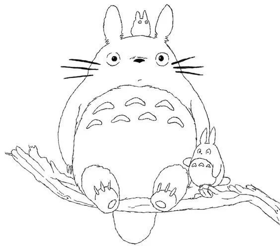 Çocuklar İçin Studio Ghibli Boyama Sayfaları 