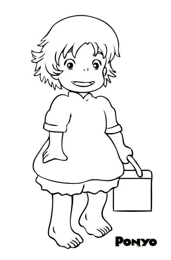 Çocuklar İçin Studio Ghibli Boyama Sayfaları 