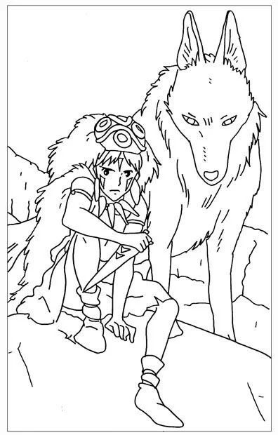 Çocuklar İçin Studio Ghibli Boyama Sayfaları 