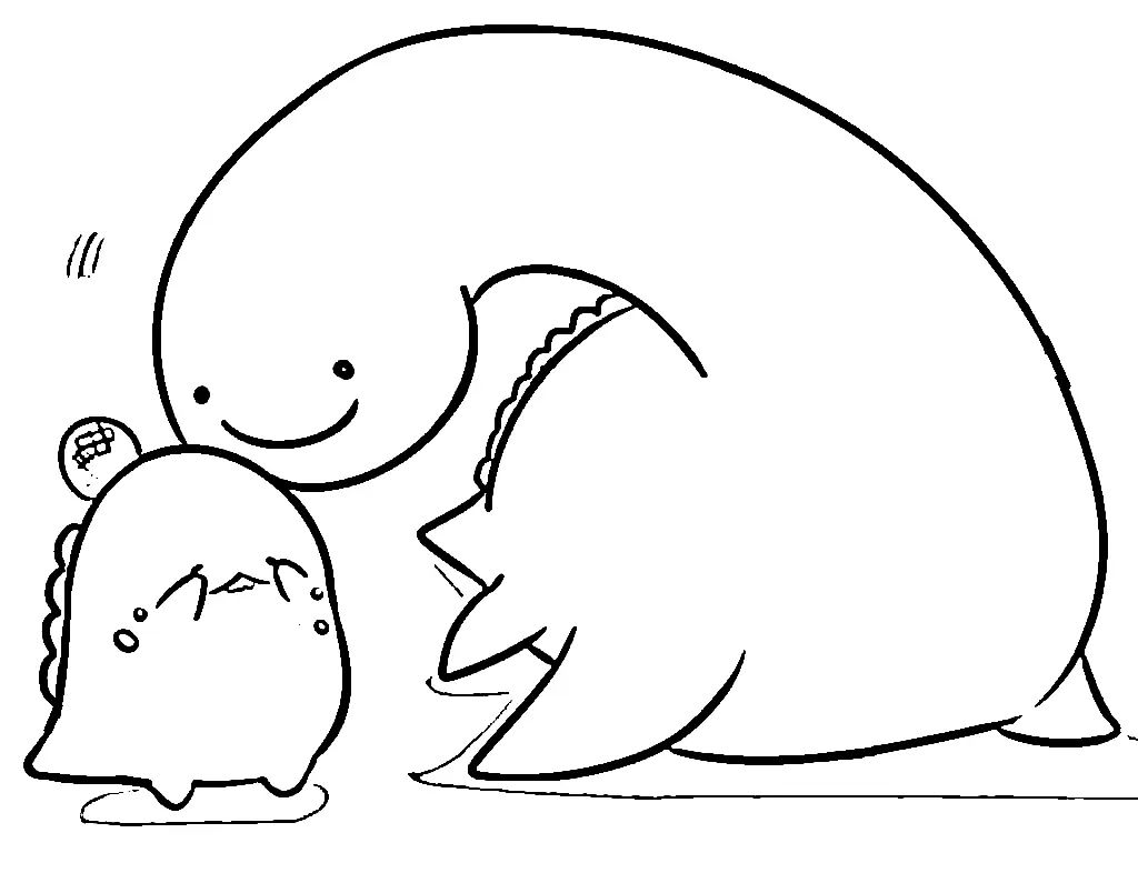 Çocuklar İçin Sumikko Gurashi Boyama Sayfaları 