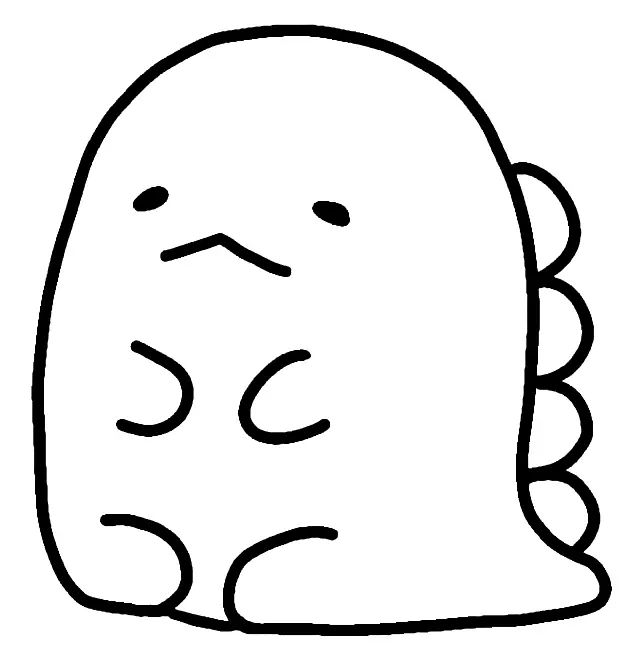 Çocuklar İçin Sumikko Gurashi Boyama Sayfaları 