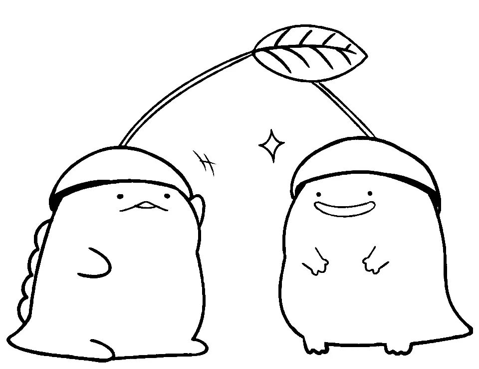 Çocuklar İçin Sumikko Gurashi Boyama Sayfaları 