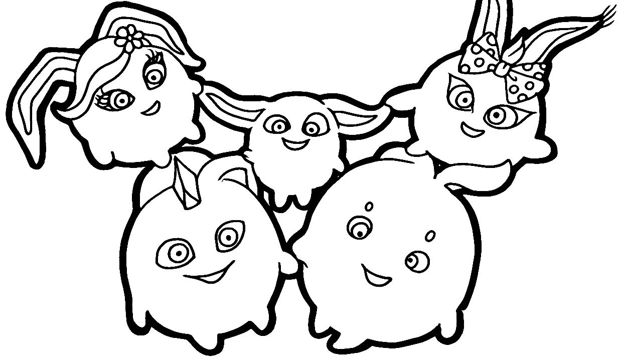 Çocuklar İçin Sunny Bunnies Boyama Sayfaları 