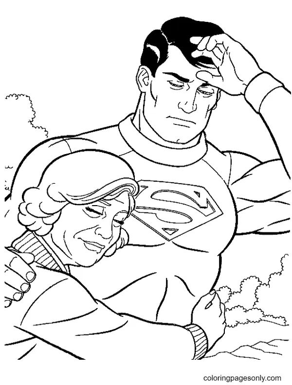 Çocuklar İçin Superman Boyama Sayfaları 