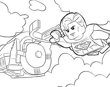 Çocuklar İçin Superman Boyama Sayfaları 